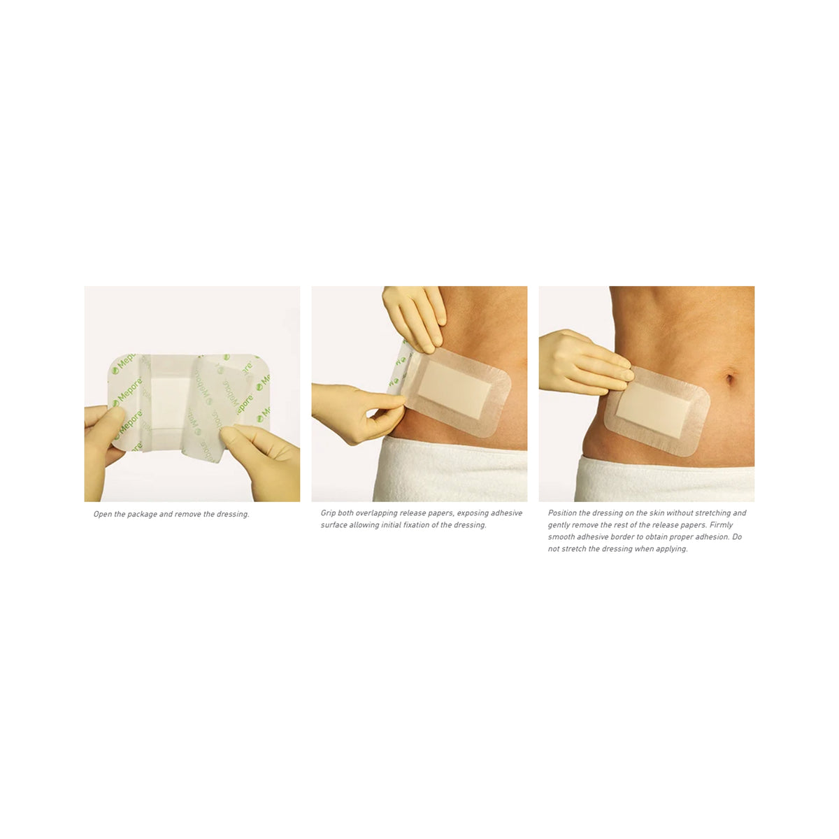 Mepore® Pro Composite Dressing 3-3/5 X 12 Inch Rectangle Sterile Film Backing (Box of 30) - alternate view 3 - 671390