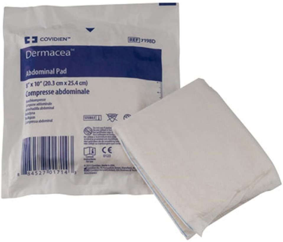 ABD Abdominal Pad Sterile 5x9 Inch Curity (Box of 36) - S5936