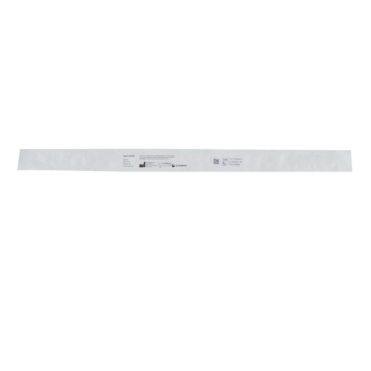 Urethral Catheter Self-Cath® Coude Olive Tip Uncoated PVC 14 Fr. 16 Inch (30/BX) - 814
