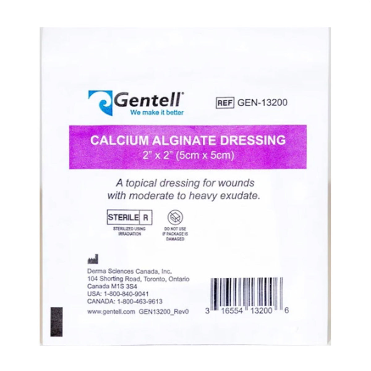 Calcium Alginate Dressing 2x2 Inch (Box of 10)