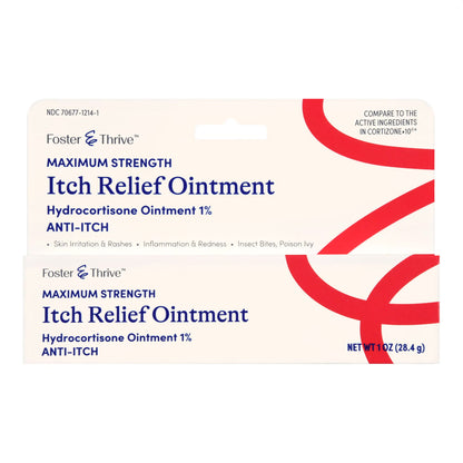 Hydrocortisone 1% Strength Ointment 1 oz Itch Relief Tube- Each