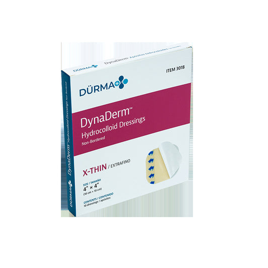 Dynaderm Extra Thin Hydrocolloid  4x4 (Box of 10) - DD4402