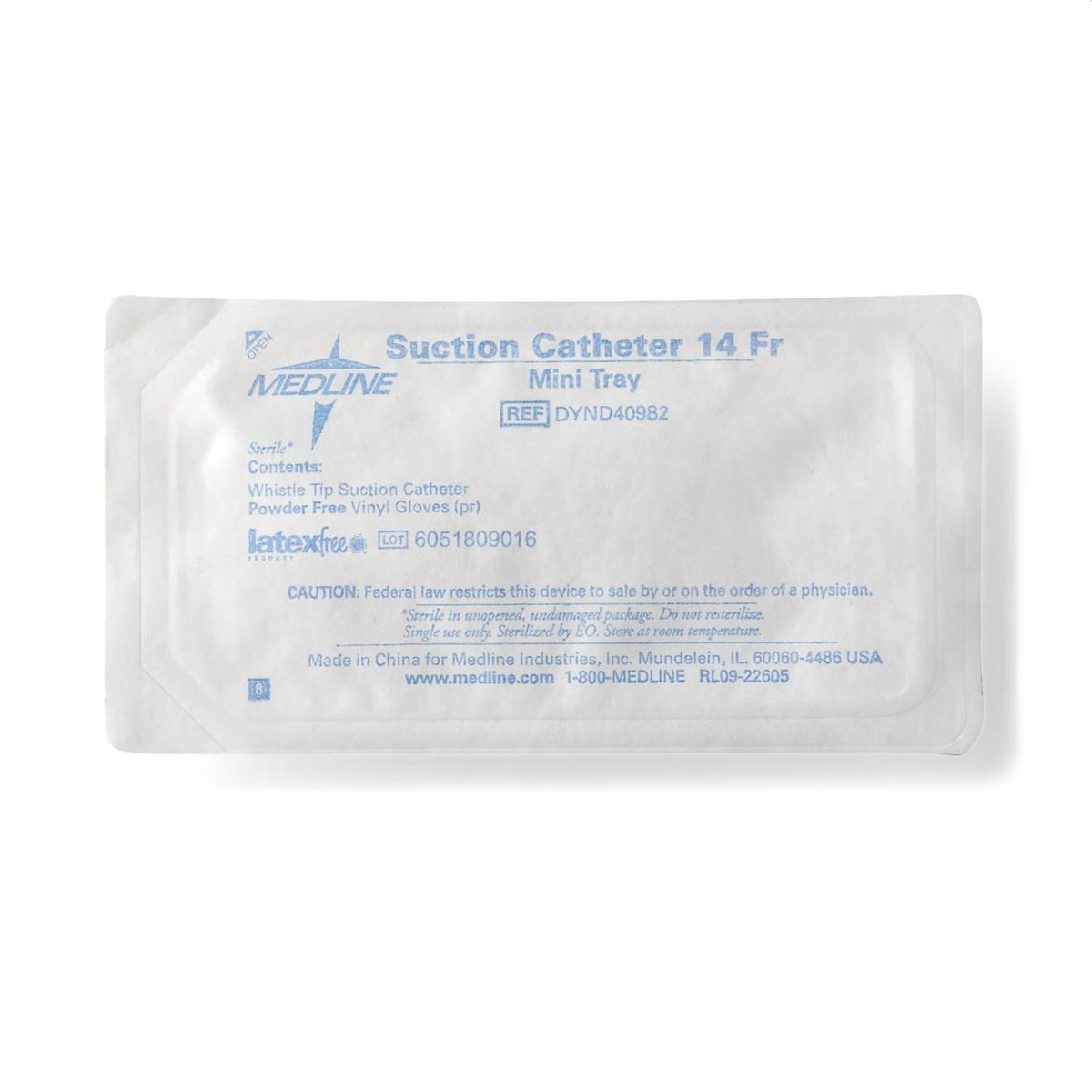 Suction Catheter Kit 14 Fr. Whistle Tip Sterile DYND40982 - Each