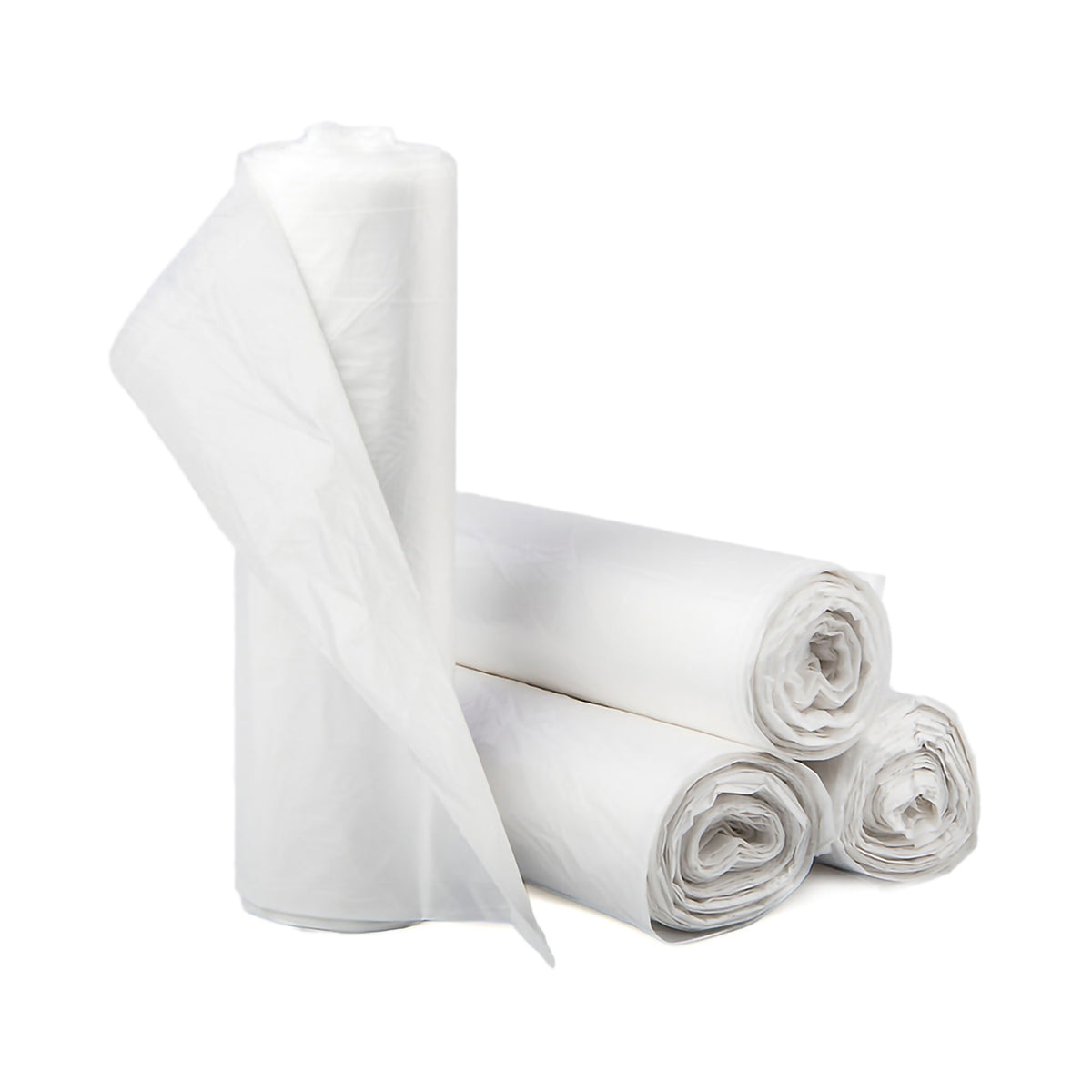 Trash Bag McKesson 15 gal. Clear HDPE 6 Mic. 24 X 33 Inch Star Seal Bottom Coreless Roll (Bx/1000) - EC243306N