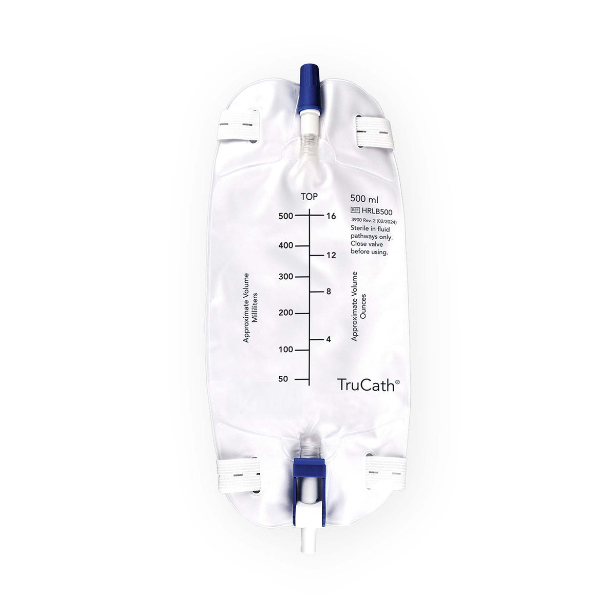 TruCath™ Urinary Leg Bag Without Valve Sterile 500 mL - Each - HRLB500