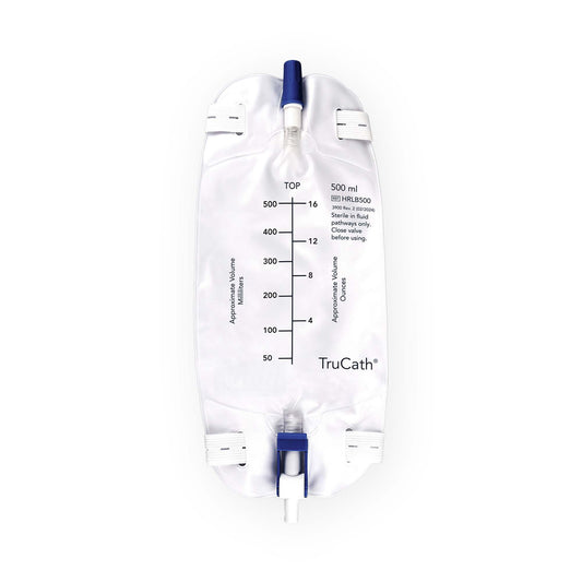 TruCath™ Urinary Leg Bag Without Valve Sterile 500 mL - Each - HRLB500