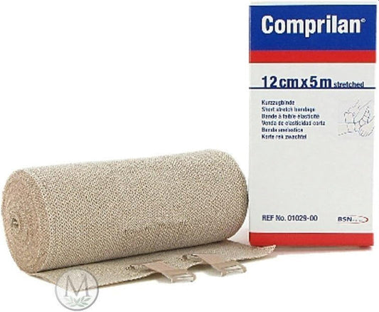 Comprilan® Compression Bandage 12 CM x 5M Clip Detached Closure Tan 01029000 - Each