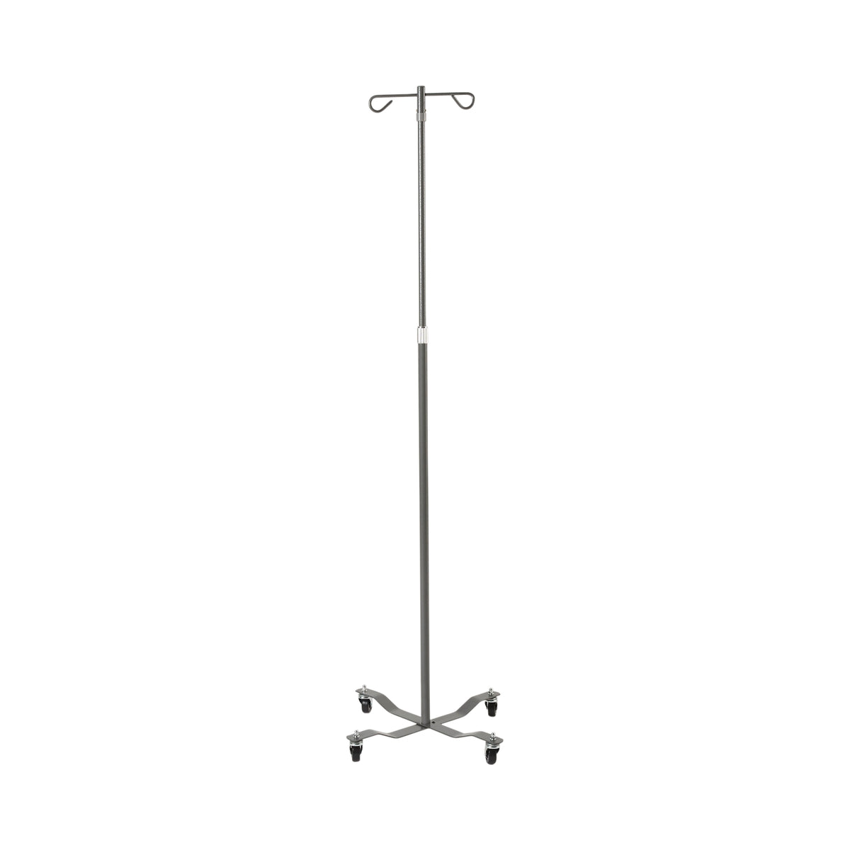 IV Stand Floor Stand McKesson 2-Hook 4-Legs, Rubber Wheels - MS400E