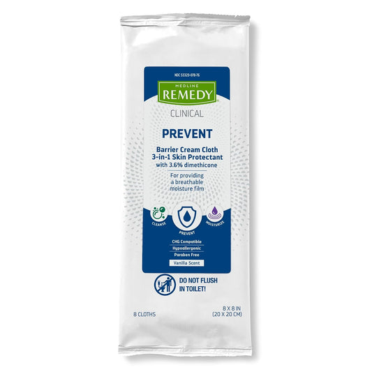 Medline Remedy Phytoplex Barrier Cream Cloths with Dimethicone (Cs/256) - MSC092508