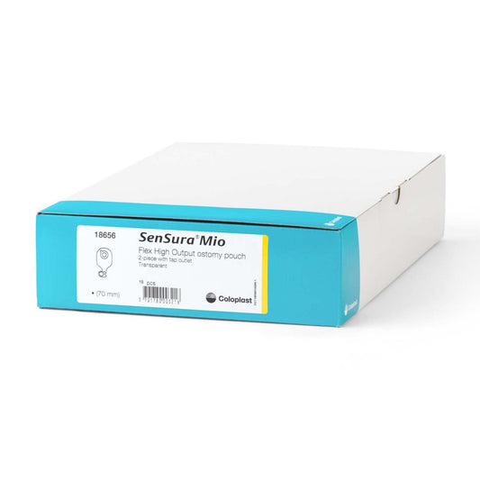 Ileostomy Pouch SenSura® Mio Flex High Output Two-Piece System 12-1/2 Inch Length, Maxi 70 mm Stoma Drainable (Box of 10) - OST18656