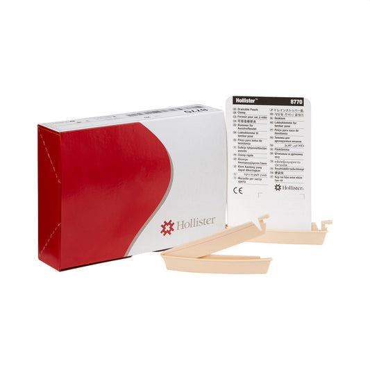 Ostomy Drainable Pouch Clamp Hollister Beige 8770- Each