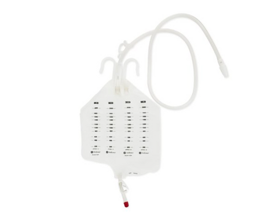 Urinary Drain Bag Hollister Anti-Reflux Valve Sterile 2000 mL Vinyl - OST9839