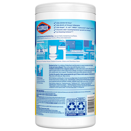 Clorox® Disinfecting Wipes Scented (Can of 75)