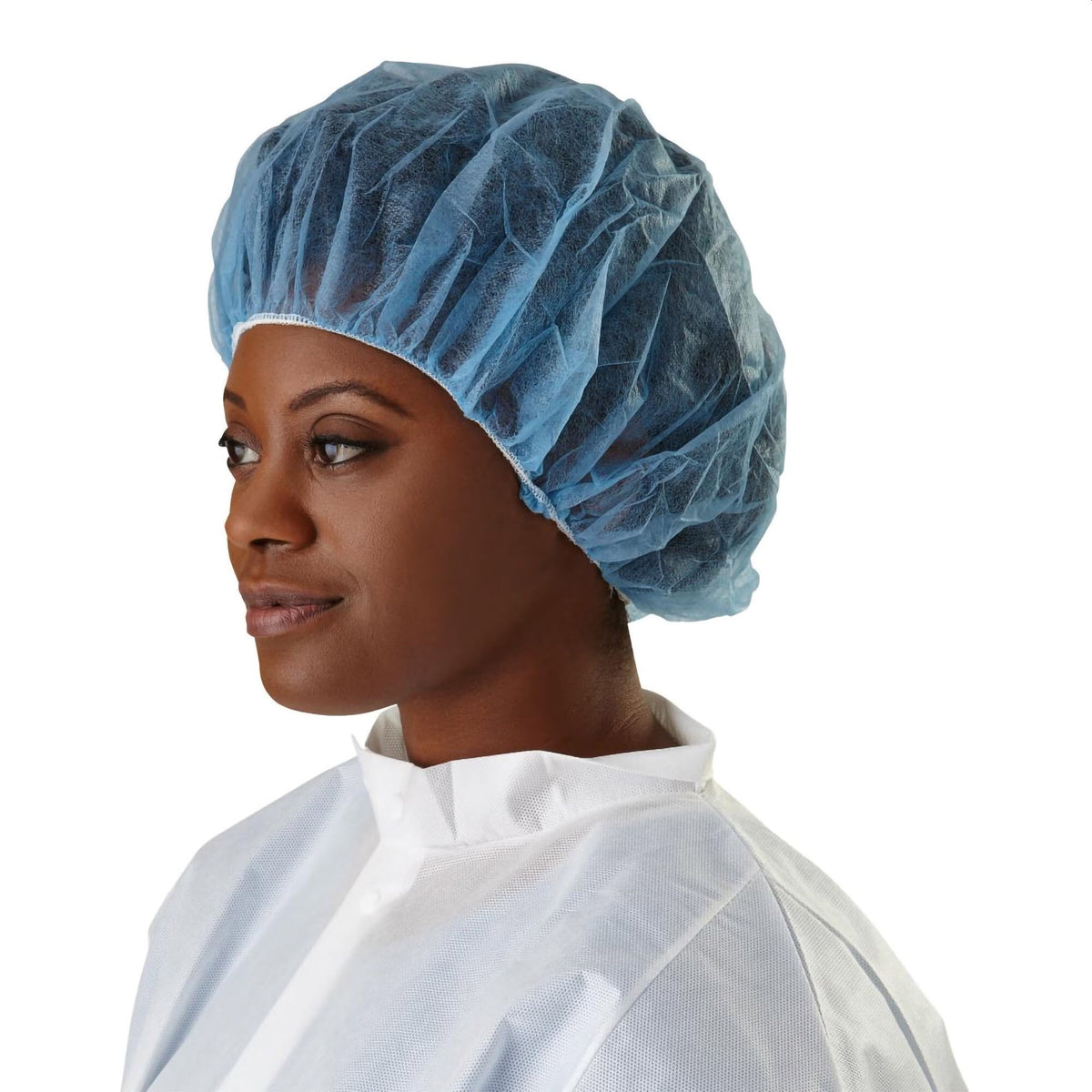 Bouffant Cap One Size Fits Most Blue (Box of 100)