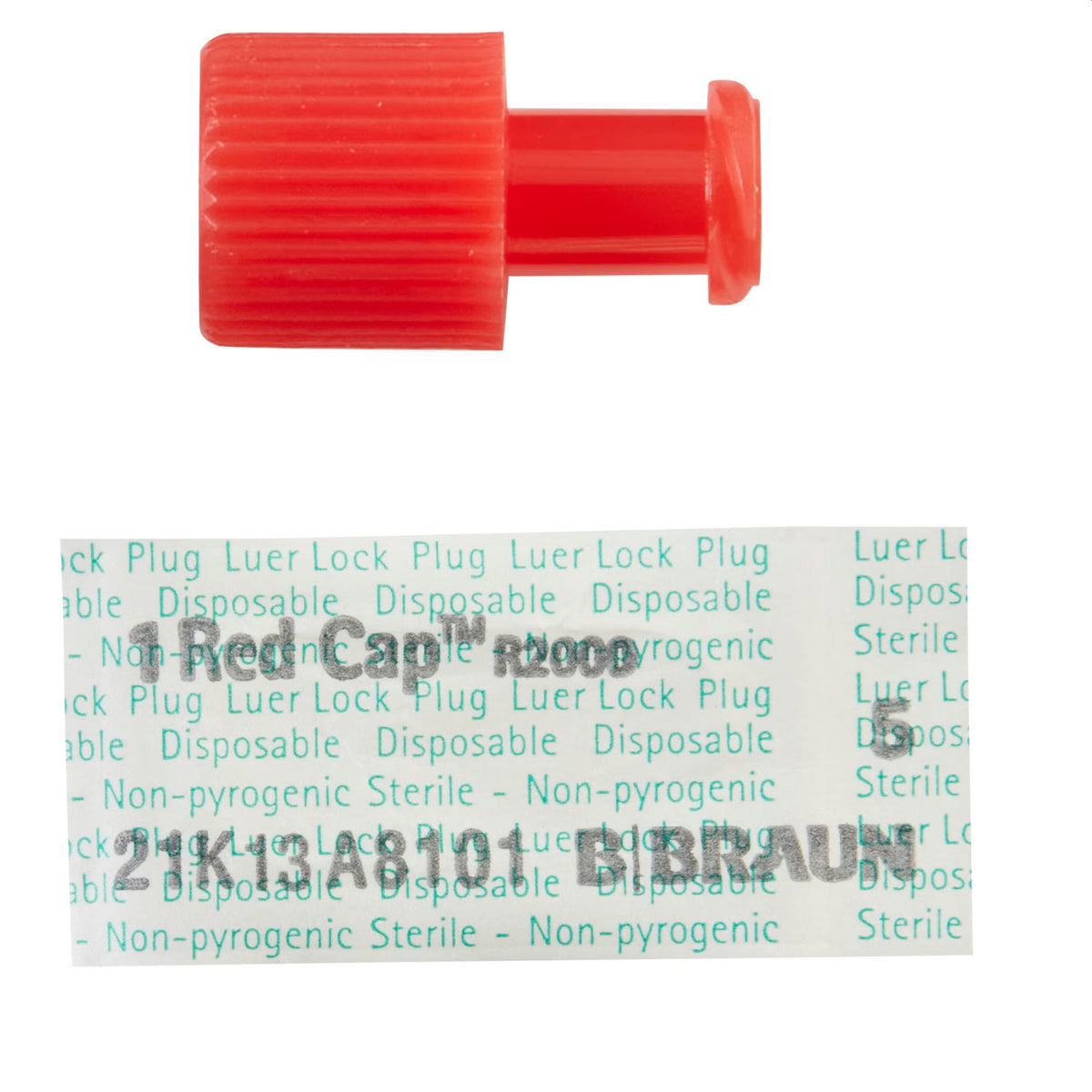Red Cap™ Luer Replacement Cap for IV Administration Set - Each