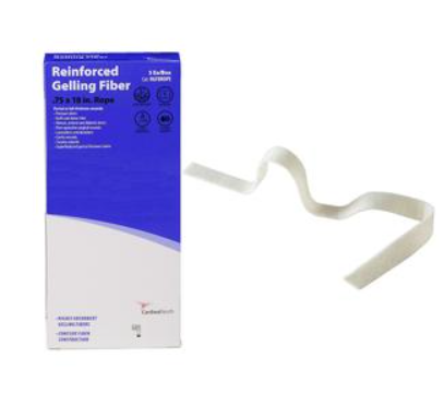Cardinal Health™ Reinforced Gelling Fiber Dressing, 0.75" x 18" Rope (Bx/5) - RGFBROPE