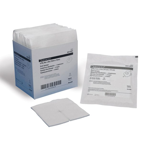 I.V. / Drain Split sponge 4"x4"- Box of 50 - alternate view 2 - S4403