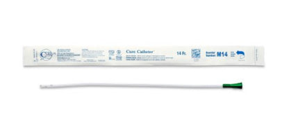 Straight Tip Uncoated PVC 14 Fr. 16 Inch Intermittent Catheter (Box of 30) - SC1614