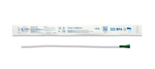 Straight Tip Uncoated PVC 14 Fr. 16 Inch Intermittent Catheter (Box of 30) - SC1614