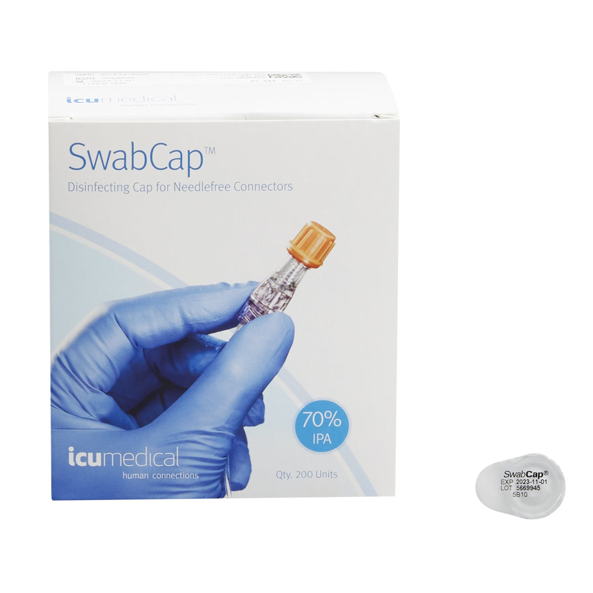 Disinfecting Cap SwabCap® For Needle-Free Connectors Sterile - Each - SCXT3-2000