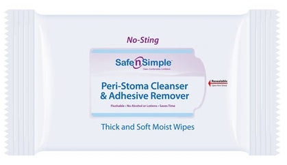 Adhesive Remover Safe n Simple™ Wipe 1 per Pack (Bx/75) - SNS00575