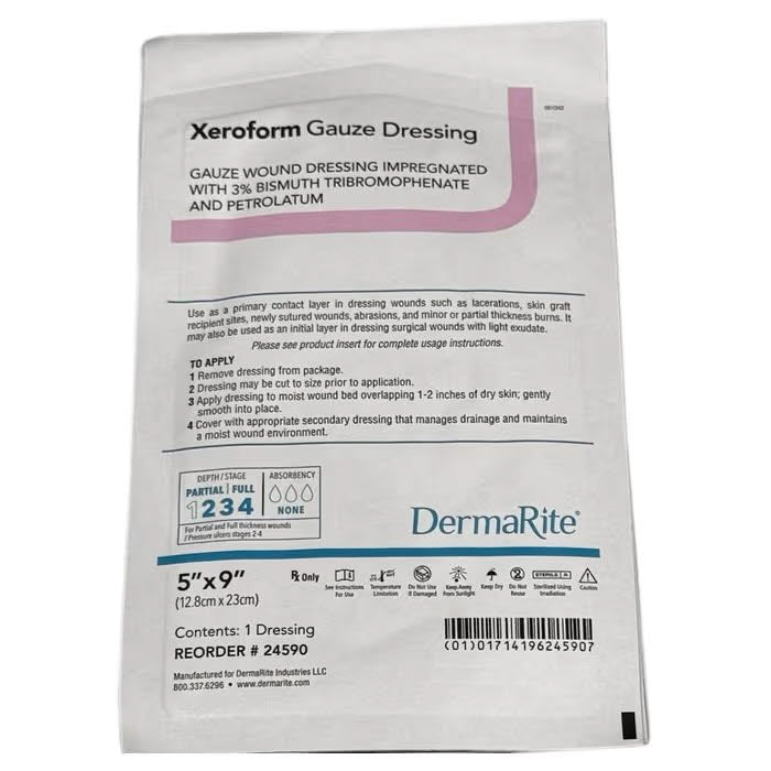 Xeroform Petrolatum 5”x9” Sterile Single Sealed Patch – Each - XPG5901