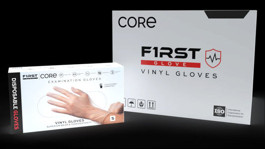 Vinyl Disposable Powder Free Gloves 4 Mil Clear – Large (Box of 100) - VG1003